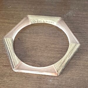 Olive & Poppy Hexagonal Bangle